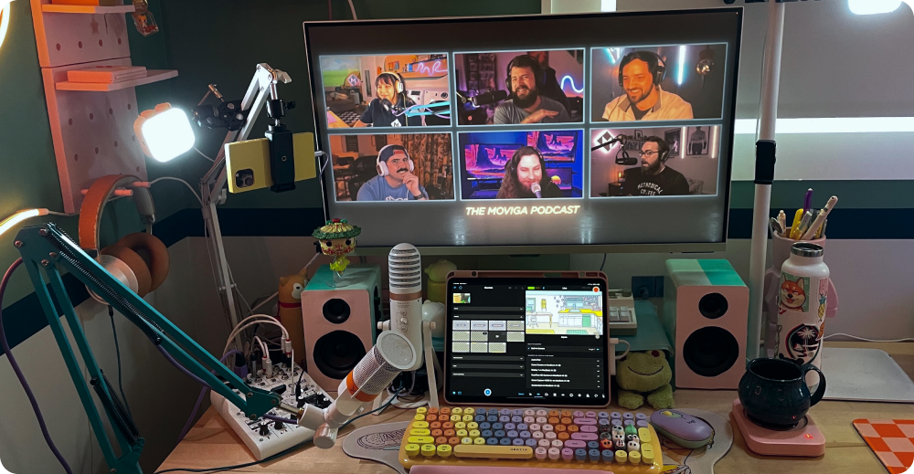 Asia Podcast setup