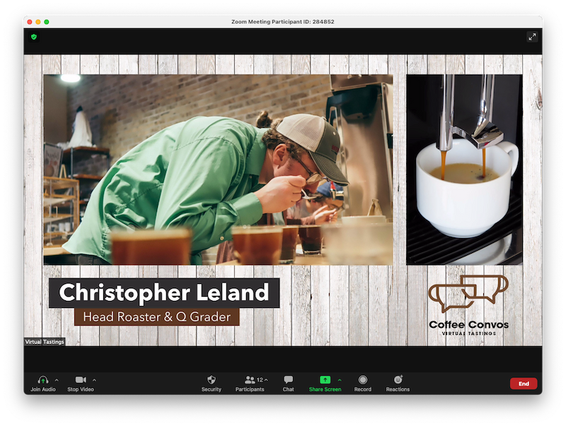 Hosting a virtual coffee tasting on Zoom